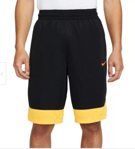 Nike Erkek Dri-Fit Icon Basketbol Şortu Siyah / Sarı Beden Küçük