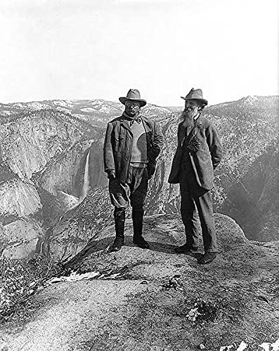Teddy Roosevelt ve John Muir Yosemite 1906 11x14 Müze Gümüş Halide Fotoğraf Baskısı