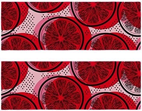 Çizilmiş Limon Sanat Kırmızı Renk ModernFitness Spor Havlu Erkekler ve Kadınlar için Plaj Havlusu 2-Pack Baskı Hızlı