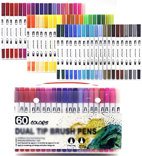 NİZYH Çift İpucu Fırça Sanat işaretleme kalemleri Renk Suluboya Fineliner Çizim Boyama Kırtasiye Boyama Manga Sanat