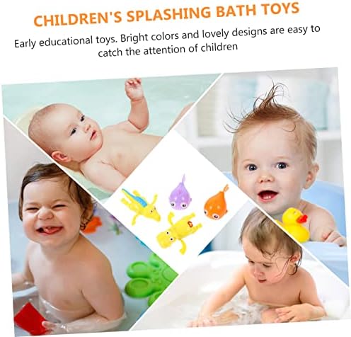 Toyvıan 5 adet Banyo Oyuncakları Çocuklar Küvet Banyo Oyuncakları Bebekler için Eğitici Oyuncaklar Bebekler için Wind