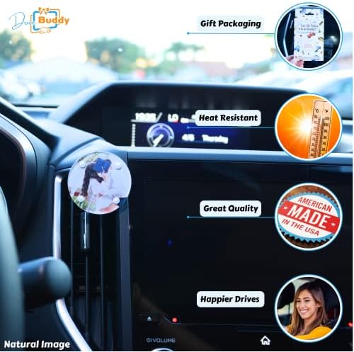 Sürücü Buddy Araba Fotoğraf Çerçeveleri, Araba Havalandırma Fotoğraf Tutucu, Akrilik Manyetik Resim Çerçevesi Hava