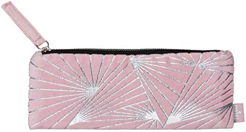 musa. Samtmäppchen Graphics libri_x | Federmäppchen aus Samt in Rosé mit Silberveredelung Pencil Cases, 21 cm, Pink
