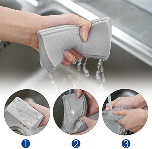 Linkidea 8 Paket Cam Temizleme Süngeri Toplu Paket, Banyo için Saplı Toptan Çok Paketli Yüksek Su Emici Sünger, Mutfak