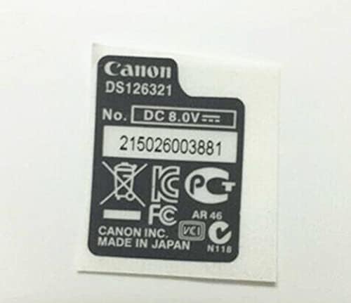 Yedek Yeni Taban Alt Kapak Seri Numarası Tabela Etiket Vücut Kodu Etiket Canon EOS 5D Mark III