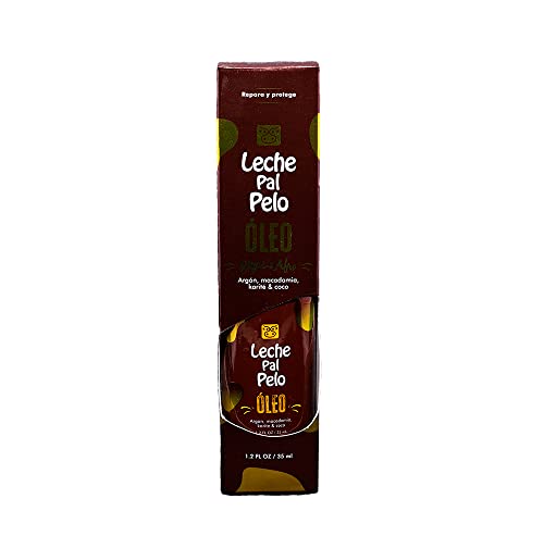 Leche Pal Pelo Oleo. Kıvırcık ve Hasarlı Saçlar için Argan Yağı, Macadamia Fındık Yağı, Hindistancevizi ve Shea Yağı