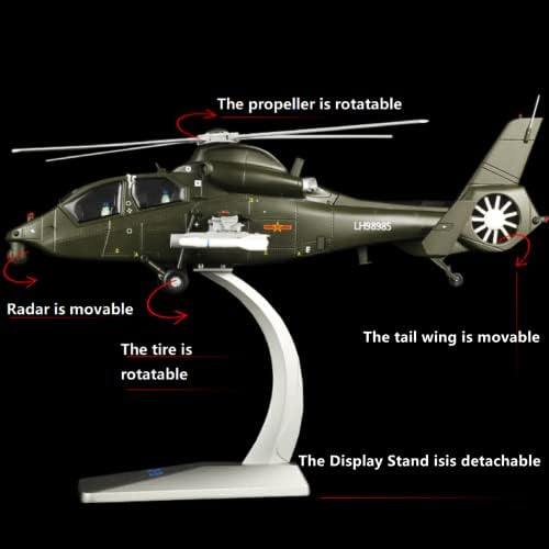 MOOKEENONE Alaşım Z-19 Siyah Siklon Helikopter Model Uçak Modeli 1: 72 Modeli Simülasyon Bilim Sergi Modeli