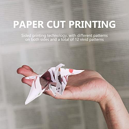 SEWACC Origami Kağıt Çift Taraflı Origami Kağıt Kare Levhalar: 100 adet Aniaml Katlanır Kağıt Sanat ve Zanaat Çocuklar