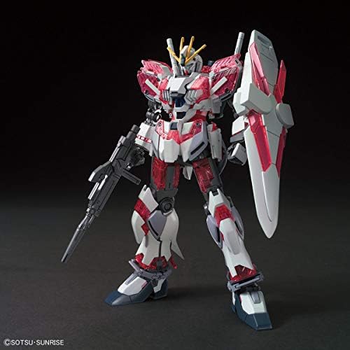 Bandai Hobi HGUC 222 Anlatı Gundam C Paketi Gundam NT 1/144, Beyaz / Kırmızı, Model: BAS5056760
