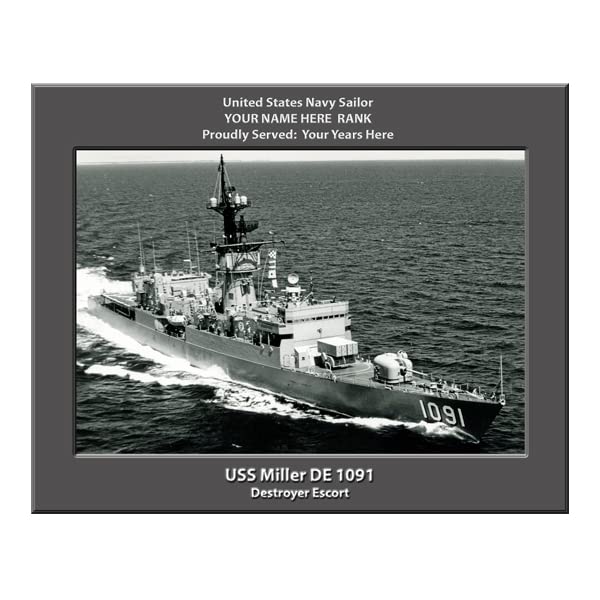 USS Miller DE-1091 Kişiye Özel Birleşik Devletler Donanması Gemisi