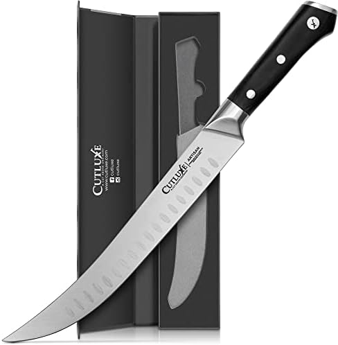 Cutluxe Kasap Bıçağı-10 Çevre ve Kırma Bıçağı-Dövme Yüksek Karbonlu Alman Çeliği - Tam Tang ve Keskin – Ergonomik