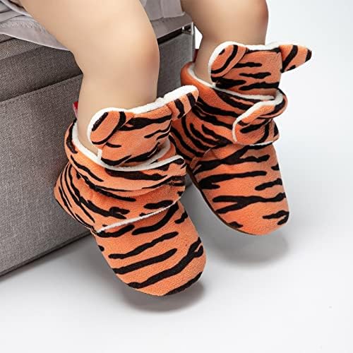 Bebek Erkek Kız Patik Bebek Unisex Kış Sıcak Polar Çorap Toddler Yumuşak Taban Ayakkabı İlk yürüyüş ayakkabısı