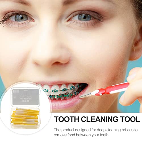 EXCEART 60 Adet Interdental Fırça Kürdan Geniş Alanlar Diş Seçtikleri Arasında Diş Temizleyici Derin Temiz Kürdan