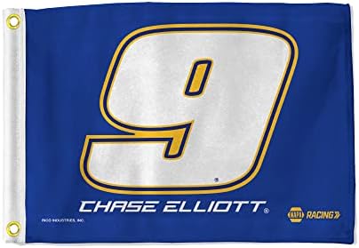 Chase Elliott 9 Bayrak 12.5 x 18 Tekne Bayrağı Golf arabası Bayrağı - Chase Elliott 9