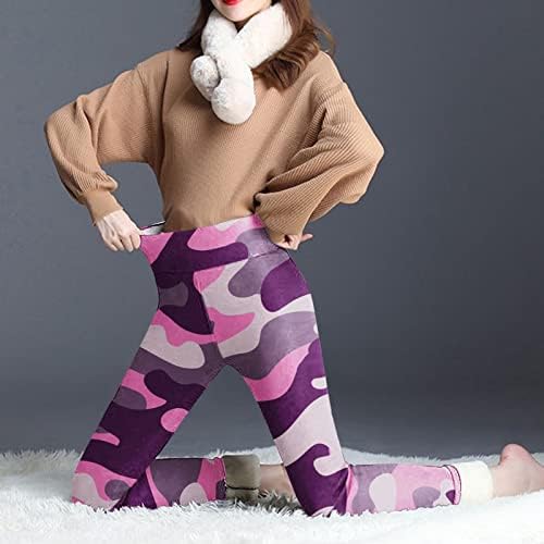 IIUS Polar Tayt Kadınlar Kış Sıcak Termal Tayt Yüksek Bel İnce Sıkı Tayt Pantolon Kalın Kadife egzersiz pantolonları