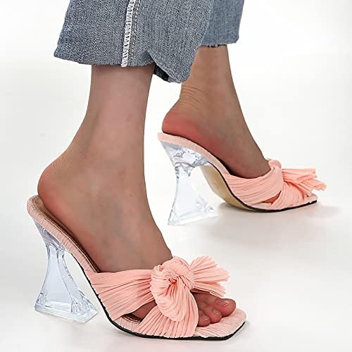 Gufesf kadın Sandalet, Kadınlar için yüksek Topuklu Sandalet Temizle Çivili Sandalet İlkbahar Yaz Sandalet Bayanlar