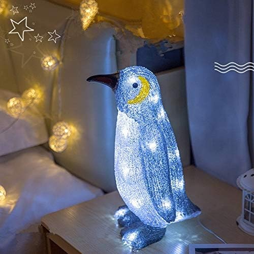 JJRY masa lambası 3D görsel led ışık s penguenler yatak odası başkanı akrilik gece