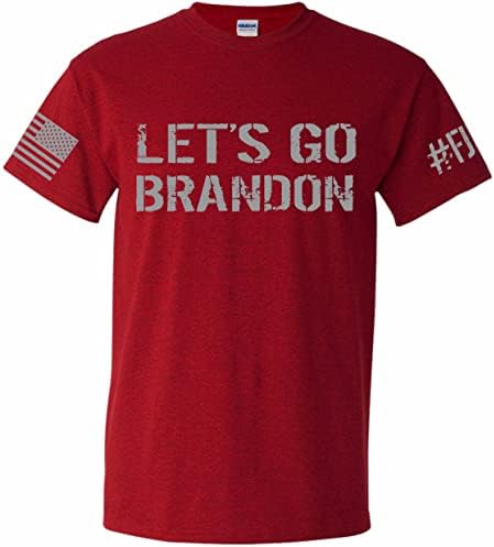 Patriot Giyim Gidelim Brandon Amerikan Bayrağı FJB Patriot Giyim T-Shirt Tee