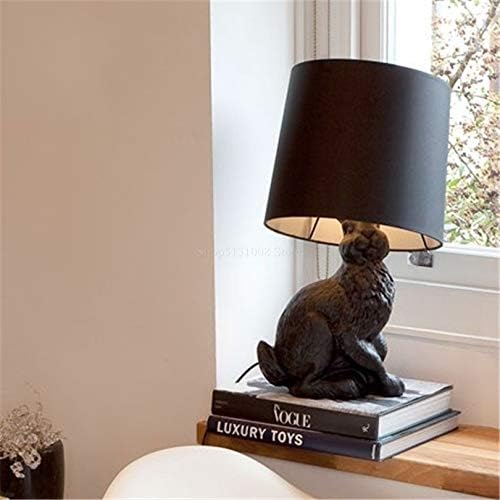 ZHYH İskandinav LED Masa Lambası Hayvan masa lambaları Yatak Odası Başucu Lambası Reçine Tavşan Masa Lambası iç mekan