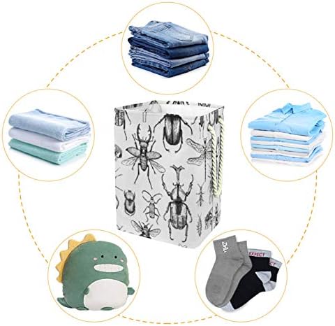 Inhomer Böcek Saldırı 300D Oxford PVC Su Geçirmez Giysiler Sepet Büyük çamaşır sepeti Battaniye Giyim Oyuncaklar Yatak