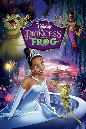 Poster ABD-Disney Klasikleri Prenses ve Kurbağa Posteri PARLAK KAPLAMA-DISN148 (24 x 36 (61 cm x 91.5 cm))