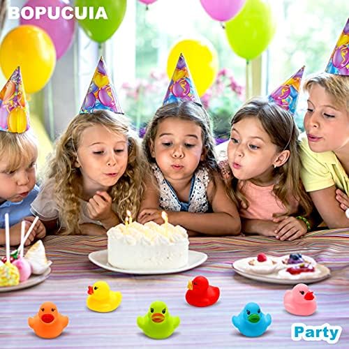 BOPUCUIA Lastik Ördekler Toplu 2, Doğum Günü Partisi Karnaval Kek Süslemeleri, Cadılar Bayramı ve sevgililer Günü