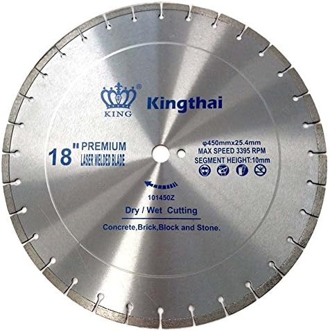 Beton Asfalt için Kingthai 18 inç Çok Amaçlı Elmas Testere Bıçakları ve Betonarme için 1 Çardaklı Granit (18)