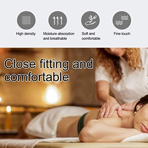 Brrnoo Spa masaj yatağı Levha, yağ Geçirmez Polyester SPa Salon Masa Örtüsü ile Yüz Delik Yatak Kullanımlık Kanepe