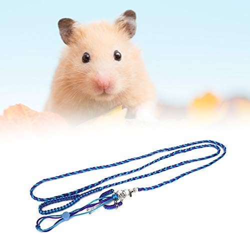 Hamster Koşum, Ayarlanabilir Açık Yürüyüş Tasma Naylon Halat çekme halatı için Çan ile Suriye Hamster Sincap Gelincik