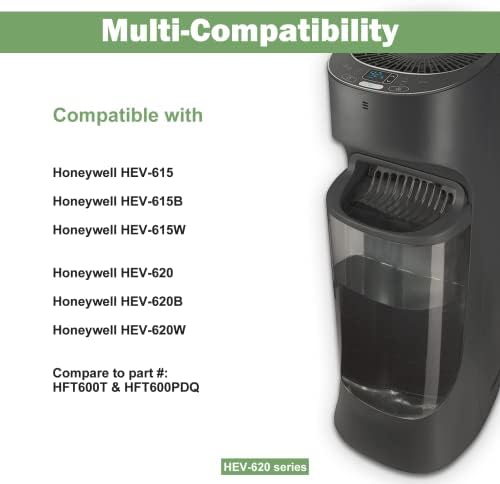 Gelecek Yönlü HFT600 Nemlendirici Filtre T Honeywell HEV620 & HEV615 Serisi Nemlendiriciler ile Uyumlu, 4-Pack