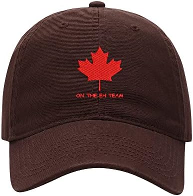 Beyzbol şapkası Erkekler Kanada Eh İşlemeli Yıkanmış Pamuk Baba Şapka Unisex beyzbol şapkası s