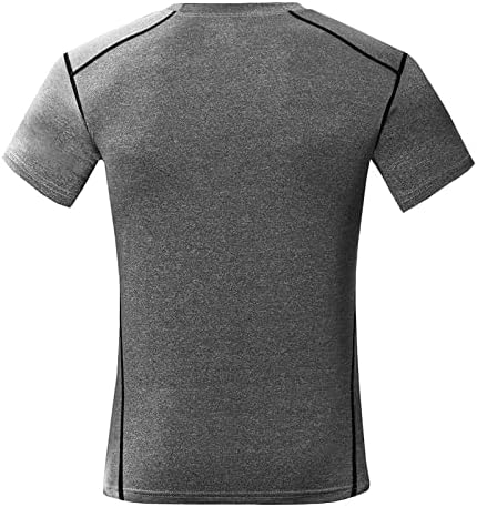 Nefes Katı Tees Gents Parkı Kapşonlu V Boyun Yaz Rahat T-Shirt Rahat Kısa Kollu Polyester Zip Bluz