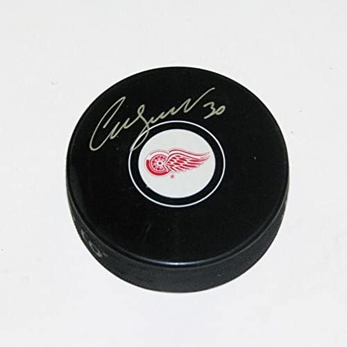 CHRİS OSGOOD Detroit Red Wings Diskini İmzaladı - İmzalı NHL Diskleri