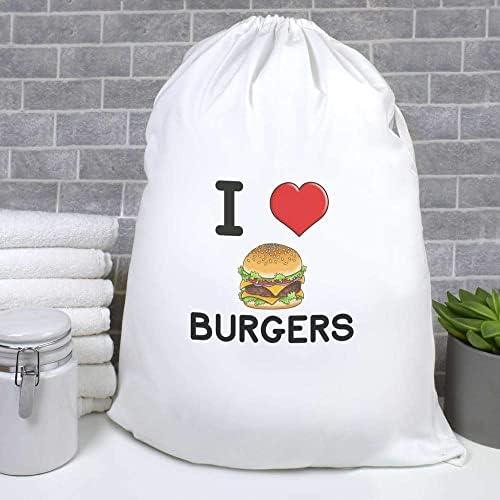 Azeeda 'Burgerleri Seviyorum' Çamaşır/Yıkama/Saklama Çantası (LB00022219)