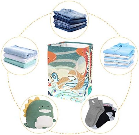 Unicey Japon Koi Carps çamaşır sepeti Su Geçirmez Kirli Giysiler çamaşır sepeti Katlanabilir çamaşır sepeti