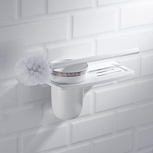 ZAAHH Tuvalet Fırçası Tuvalet Fırçası Tutucu Ev Duvara Monte Klozet Fırçası Banyo Yumruk Tuvalet Temizleme Fırçaları