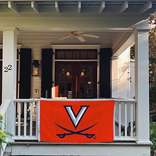Çöl Kaktüs Virginia Üniversitesi Bayrağı Cavaliers UVA Wahoos Bayrakları Afiş %100 % Polyester Kapalı Açık 3x5 (Stil