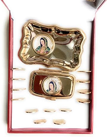 Grahmart Düğün Birlik Paraları Dekoratif Manyetik Vitrin-Klasik Altın kaplama Töreni Arras de Boda Seti Kutusu Bayan