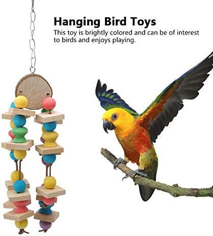 Redxıao ~ ~ Parlak Renkler Dayanıklı Kuş Oyuncaklar, Toksik Olmayan Kanca ile Papağan Oyuncak, Muhabbet Kuşları Parakeets