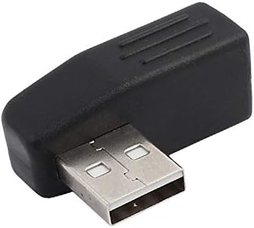 Yeni Lon0167 Siyah Sağ Özellikli Açı USB 2.0 güvenilir etkinlik Tip A Erkek Kadın M / F Adaptör Konnektör Dönüştürücü