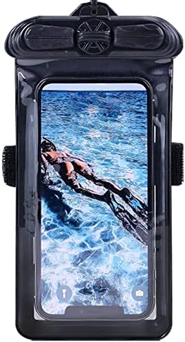 Vaxson telefon kılıfı Siyah ile Uyumlu realme için narzo 50 5G Su Geçirmez Kılıfı Kuru Çanta [Ekran Koruyucu Film