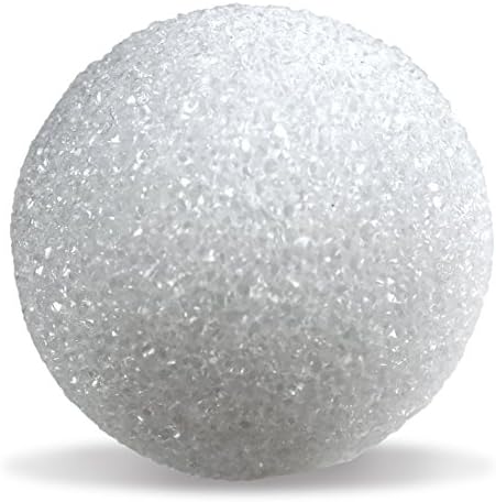 Hygloss Products Foam Balls-Projeler için El Sanatları Köpüğü (XPS), Sanat ve El Sanatları, 4 İnç, Beyaz, 36 Adet