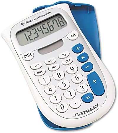 Texas Instruments TI1706SV TI - 1706SV El Tipi Cep Hesap Makinesi, 8 Haneli LCD