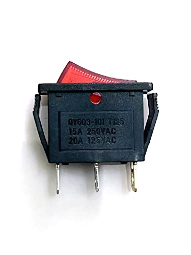Neon ışık lambası ile 2 Adet ZE-235L Rocker anahtarı kırmızı ışıklı 16A 125VAC 250VAC Kanal RH serisi Defond DRH için