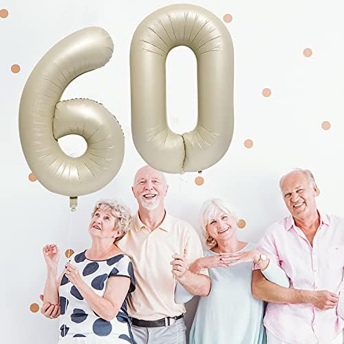 YEŞİLP40 İnç Numarası Balon Folyo Balon Numarası 60 Jumbo Dev Balon Numarası 60 Balon için 60th Doğum Günü Partisi