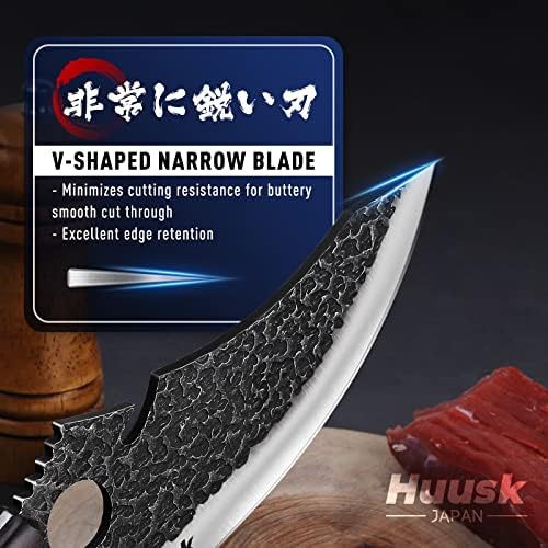 Huusk Koleksiyon Bıçakları Et Bıçağı ve Huusk şef bıçağı Deri Kılıf ve Hediye Kutusu ile…