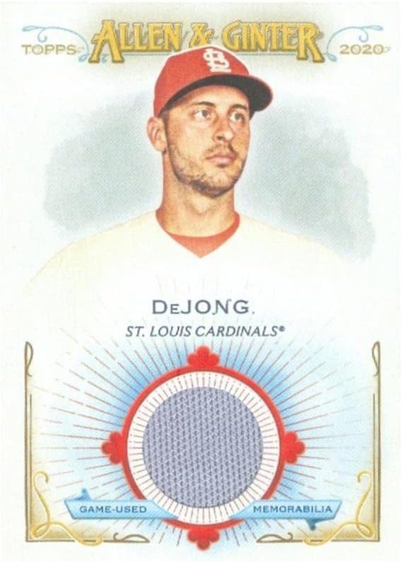 Paul DeJong oyuncu yıpranmış jersey yama beyzbol kartı (St. Louis Cardinals) 2020 Topps Allen & Ginters FSRBPD-MLB