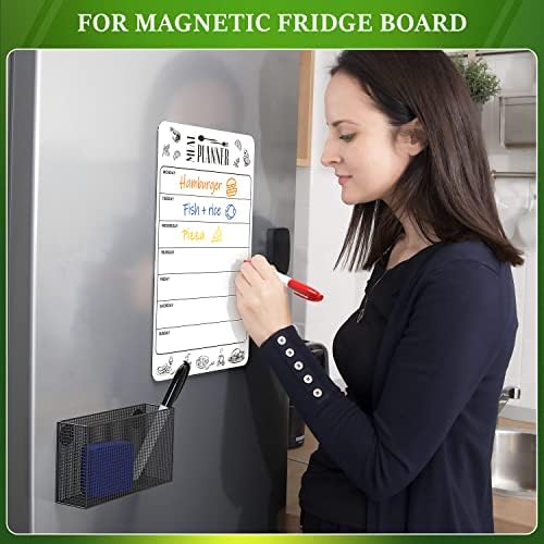 Buzdolabı için Manyetik Yapılacaklar Listesi 5.5 x 8 ve Kuru Silme İşaretleyicileri ve Silgi-Küçük Kuru Silme Günlük