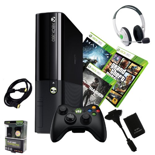 3 Oyun ve Aksesuar İçeren Xbox 360 E 250 GB Paketi