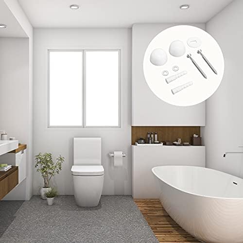 Housoutil Paslanmaz Çelik Yıkayıcılar 2 Takım Tuvalet Sabitleme Vidaları Menteşe Cıvata Donanım Montaj Tuvalet Yedek